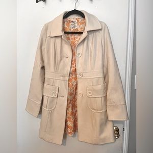 Cream color Winter Coat